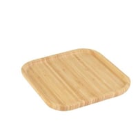 صينية تقطيع خشبية مربع 20سم لون بيج