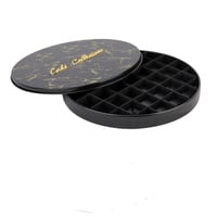 صينية بسبوسه مدور رخامي اسود