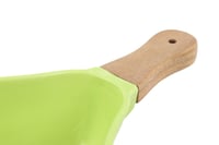 صينية تقديم-سيراميك بمقبض خشبي