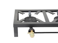 موقد غاز بثلاث عيون حديدي قوي للاستخدام الخارجي