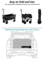 عربة تسوق بعجلات كبيرةقابلة للطي