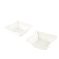 طقم قوالب سيراميك 2حبات لون أبيض