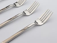 طقم ملاعق شوك فضية المزخرفة- 6 قطع