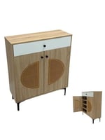 دولاب احذية خشب متعدد الاغراض2 باب مقاس 95*33*80 س...