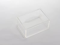 علبة مناديل اكريلك شفافة بتصميم مثالي