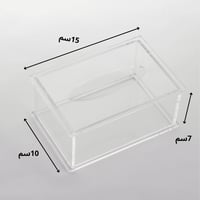 علبة مناديل اكريلك شفافة بتصميم مثالي