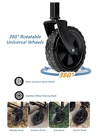 عربة تسوق بعجلات كبيرةقابلة للطي