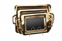 طقم طوفريات هوم فيو أسود مذهب 3 حبة