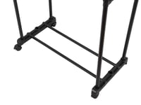 شماعة ملابس بلاستيك بلون أسود وأبيض