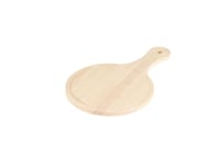 صينية تقديم بيتزا خشبية دائرية لون بيج