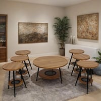 طقم طاولات دائرية 7قطع