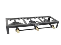 موقد غاز بثلاث عيون حديدي قوي للاستخدام الخارجي