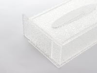 علبة مناديل اكريلك شفافة بتصميم مثالي لتنظيم المسا...