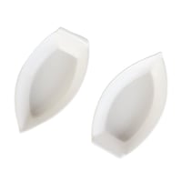 طقم قوالب سيراميك 2حبات لون أبيض