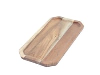 طبق خشبي مستطيل بمقاسات 30 سم × 15 سم