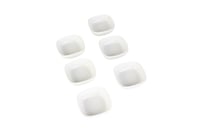 طقم قوالب سيراميك 6 حبات لون أبيض