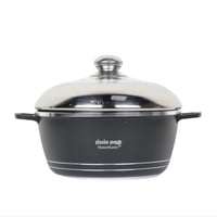 قدر طبخ عالي الجودة بغطاء ستانلس استيل مع فتحة زجا...