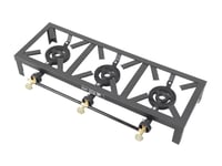 موقد غاز بثلاث عيون حديدي قوي للاستخدام الخارجي