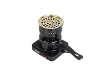 موقد فحم كهربائي وولاعة ستانلس ستيل 500 وات أسود