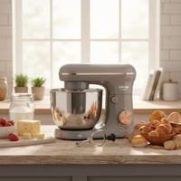 عجانة كهربائية مع وعاء من الاستانلس ستيل سعة 5لتر...