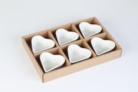 طقم قوالب سيراميك 6 حبات لون أبيض