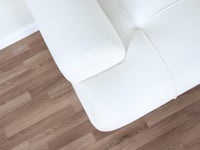 طقم كنب 10 أشخاص قماش مخمل أبيض بأرجل ستانلس ستيل