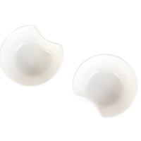 طقم قوالب سيراميك 2حبات لون أبيض