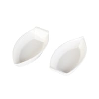 طقم قوالب سيراميك 2حبات لون أبيض