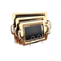 طقم طوفريات هوم فيو استيل ذهبي 3 حبة