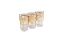 طقم كاسات 3 قطع ذهبي هوم فيو