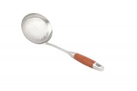 ملعقة غرف رز ستيل بمقبض خشبي