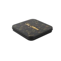 صينية بسبوسة رخامي مع القطاعة اسود