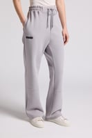 بنطلون جيرسيه مرن أوفرسايز للجنسين - رمادي