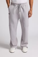 بنطلون كاجوال أوفرسايز للجنسين - رمادي