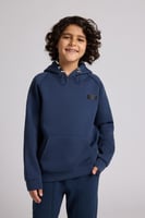 هودي كاجوال أوفرسايز للأطفال للجنسين - أزرق داكن