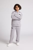 بنطلون جيرسيه مرن أوفرسايز للأطفال للجنسين - رمادي