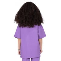 تيشيرت بشعار سيلين من الأمام للأطفال (بنفسجي)