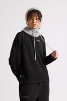 قطعة رأس برباط ورقبة عالية للجنسين رمادي فاتح