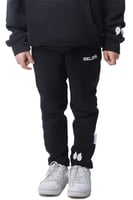 بنطلون سيلين واسع للأطفال أسود