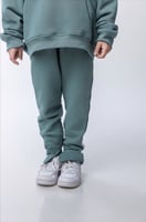 بنطلون بفتحة صغيرة من الأسفل للأطفال كاكي