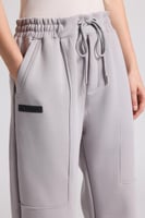 بنطلون كاجوال أوفرسايز للجنسين - رمادي