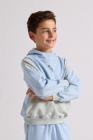 هودي بقصة واسعة ورقبة عالية بشعار سيلين للأطفال أز...