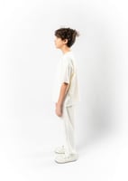 تيشرت واسع للأطفال للجنسين اوف وايت