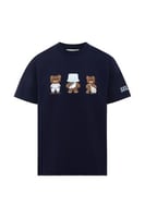 تيشيرت بقصة عادية للجنسين بطباعة ثلاثية دببة كرتون...