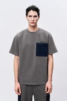 تيشرت رمادي للجنسين