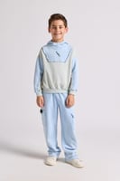 هودي بقصة واسعة ورقبة عالية بشعار سيلين للأطفال أز...