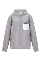 هودي بجيب أمامي أوفرسايز للأطفال للجنسين - رمادي