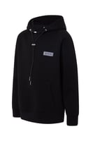 هودي أوفرسايز برباط للأطفال للجنسين - أسود