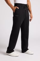 بنطلون كاجوال أوفرسايز للجنسين - أسود