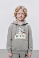 هودي رمادي للأطفال